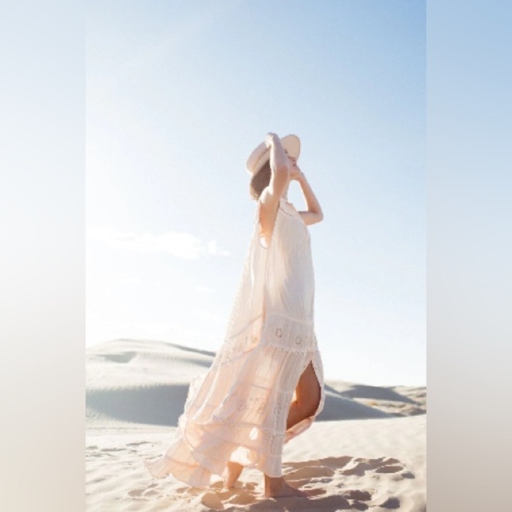 Free People Pretty Cozy‎ Maxi Dress Size S - Picture 4 of 11